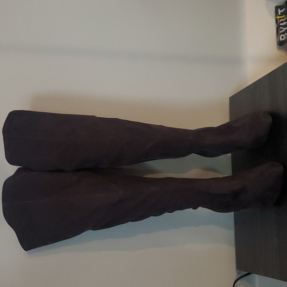 Lane Bryant Strech Suede Kitten Heel boots Castle Wall size 9W - Picture 3 of 10